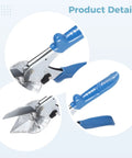 Adjustable Angle Miter Shear With SK5 Cutting Head Delivers Sharp Clean 45 To 135 Degree Cuts Large 1.97 Inch Opening Multi Angle
