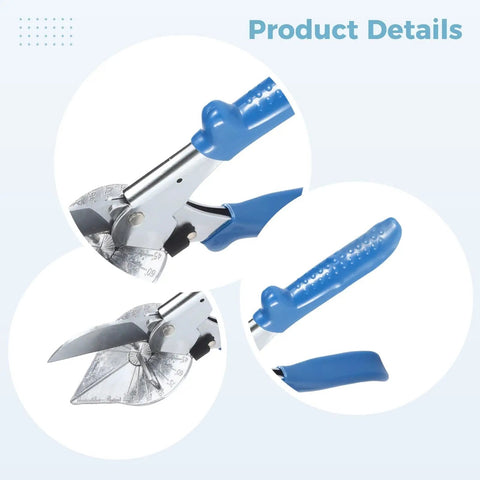 Adjustable Angle Miter Shear With SK5 Cutting Head Delivers Sharp Clean 45 To 135 Degree Cuts Large 1.97 Inch Opening Multi Angle