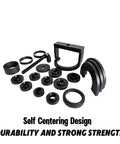 All In One Wheel Hub Tool Set For Front And Rear Hubs And Bearings Removal And Installation No Shop Press Needed Pro Grade DIY Friendly Home Mechanic Essential featuring 19 adapters.