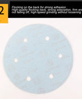 Heavy Duty 225mm Hook And Loop Sanding Discs Pack Of 100 Pieces For Drywall Sander With Six Holes Premium Alumina Grit Pads for drywall sanding.