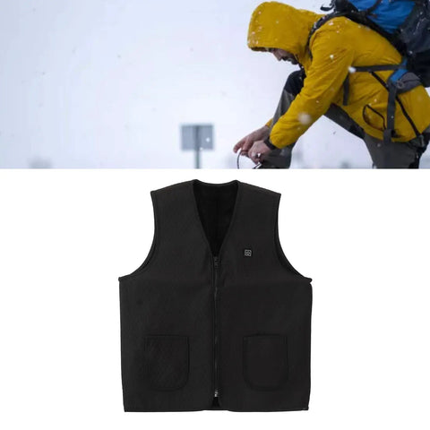 Electric Heated Vest With Three Temperature Settings Lightweight And Machine Washable Easy Care Warmth For Outdoor Work Hiking Camping