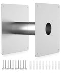 Stainless Steel Wall Thimble For Indoor Gas Water Heater Venting, Retractable 4.25 To 7.5 Inches with screws included