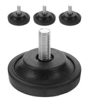 Rubber Adjustable Leveling Feet 4 Pack Screw In Furniture Glides For Treadmills And Bikes Anti Vibration Floor Pads