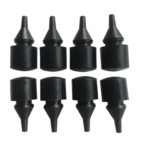8-piece set of black rubber fuel-cap filler gas-door bumper stoppers for Chevrolet, GMC, Cadillac trucks and SUVs