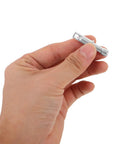 Upgrade Your Camping Gear With These 10pcs Aluminum Alloy Tent Pole End Caps. Heavy Duty Weatherproof Repair Kit Offers Reliable Protection And Versatile Compatibility For Any Outdoor Adventure Or Stormy Scenario You Face Today., silver aluminum tent pole end cap held in hand