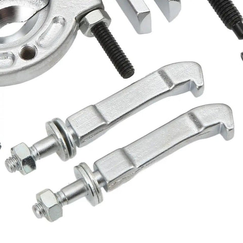 Hardcore 9 Piece Internal External Bearing Puller Separator Tool Kit For Auto Repair Shops Mechanics And Garages Works Hard On Cars Trucks Bikes Remove Stuck Parts Easily Heavy Duty Steel Build With Carry Case, steel puller arms