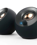 Pebble V2 2 Channel USB Computer Speakers Black Deliver Dope Stereo Sound For Your Desk With Plug And Play USB Audio