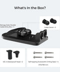 Solar Double Cable Entry Gland For RVs Boats Campers Cabins And Mobile Setups Easy Install with self-tapping screws shown