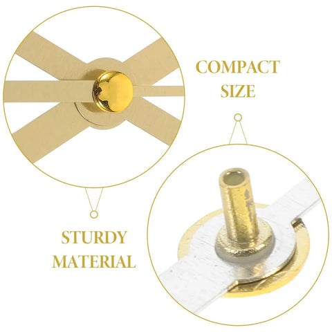 Gold Metal Clock Hands Replacement Kit 10 Sets Handy DIY Wall Clock Hands with compact size and sturdy material