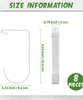 8 Pack Flat Bike Hooks For Garage Storage Elevate Overhead Racks And Wall Shelves Thickened Iron Hangers dimensions