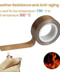 Ultra Slick PTFE Teflon Tape Half Inch By Thirty Three Feet 0.18mm High Temperature Low Friction Adhesive Tape with lighter and flame