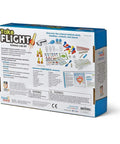 Back of Take Flight Science Lab Kit For Kids Ages 5 To 7 18 Hands-On STEM Activities, showing contents and experiments