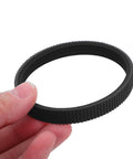 Heavy Duty Rubber Drive Belt Set For Electric Planer Machines 218mm black ribbed belt, held by a hand, showcasing texture.