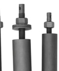 Heavy Duty Seal Puller Extractor Kit With Slide Hammer Pilot Insert To Remove Inner Bearing Seals 9mm To 23mm For Sleeve Bearings Great For Daily Repairs On Machines You Need Reliable Tools To Finish Work Fast No Part Damage Or Slowing Your Grind., heat-treated steel seal puller extractor parts with slide hammer pilot inserts