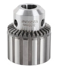 Killer Keyed Drill Chuck For Power Tools, heavy duty metal body with tightening key and 1/2 20 UNF mount thread.