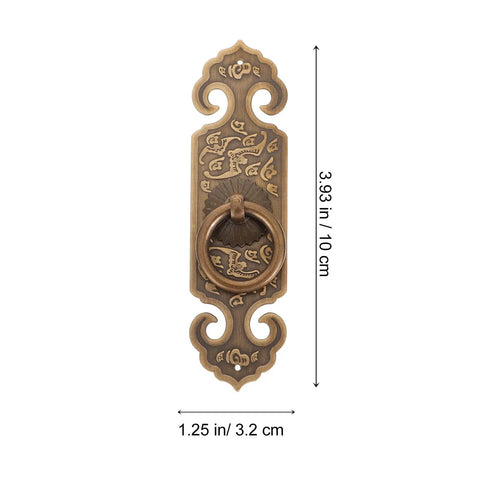 Antique Brass Cabinet Pull Handles 2 Pack With Screws For Cabinets And Wardrobes, 12 Centimeter Length Thickened Copper Vintage Drawer Hardware