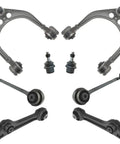 Zero Slop Front Upper And Lower Control Arm With Ball Joint Suspension Kit 8 Piece For Dodge Charger And Chrysler 300 2011 To 2019 Rwd Street Tested Upgrade - close-up of control arms and ball joints.