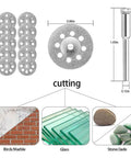 60 Pieces Rotary Cutting Wheels Tool Kit with Resin Cut Off Discs and Diamond Grit Blades for wood, glass, stone, and metal cutting