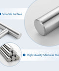 Close-up of high-quality 30 Pack 4 Inch Satin Nickel Cabinet Pulls for kitchen cabinets showing smooth surface and stainless steel material.