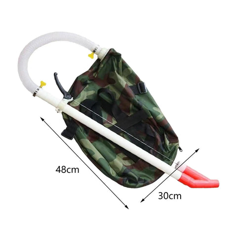 Workhorse Manual Fertilizer Spreader For Granular Fertilizer Broadcast For Vegetables Corn And Plants With 80 Cm Rod And 48x30 Cm Bag
