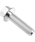 Super Tough Titanium Grade 5 Flange Hex Head Bolts M5x20mm Pack Of 6 For Bicycle, Car And Motorcycle Upgrades, Lightweight, Corrosion Resistant