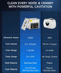 Kick Ass Heavy Duty 2 6 Gallon Ultrasonic Parts Washer With 240 Watt Heating features stainless steel construction and powerful ultrasonic cleaning.