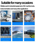 Green Yellow 22mm Emergency Stop Button Switch for industrial equipment, CNC machine tools, and other applications.