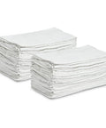 White 100 Percent Cotton Shop Towels Pack Of 12 27 By 54 Inches Rags In A Box Industrial Cleaning Towels For Auto Shops Garages