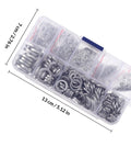 Stainless Steel Spring Lock Washers Set 600 Pieces Flat And Split Gasket Assortment For Screws And Bolts M2 To M12 Your Must Have Industrial Fastening And Maintenance Kit, plastic organizer case