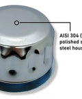Hydraulic Tank Breather Cap For Oil And Fuel Reservoir With Flange And Bayonet Lock 304 Stainless Steel Vent Cap