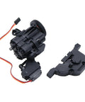 Dual Speed RC Gearbox With Servo And Internal Gears For 1 To 10 RC Crawler Upgrade Parts TRX4 TRX6, shown with plastic housing