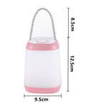 USB Rechargeable Night Light For Kids, Portable Camping Lantern with pink design, dimensions 12.5cm x 9.5cm, 1 Pack