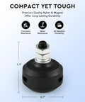 Sliding Gate Opener Magnetic Limit Switches Set Two Piece Round Magnets 1200G Replacement Magnetic Limits For Automatic Gate Nylon Gate Magnets Home Garage Gate Opener Accessory shown with durability features and dimensions