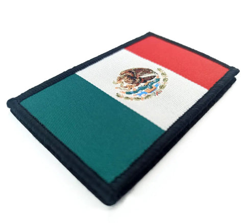 Top Shelf Mexico Flag Tactical Morale Patches With Legit Hook And Loop Backing Flex Design For Your Favorite Street Wear Gear. 3.15x1.97 inch patch.