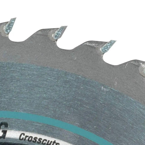 Close-up of Ultra Thin Kerf 6-1/2 Inch 40T Carbide-Tipped Circular Saw Blade For Fine Crosscutting teeth and edge details.
