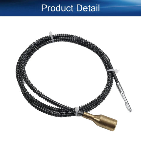 Heavy Duty Flex Shaft Extension For Bench Grinder And Drill Press Quick Swap Rotary Tool Bit Adapter With Reinforced Iron Wire Core, coiled cable design.