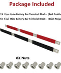 Upgrade Your Rig With This No Fuss Positive And Negative Battery Terminal Bus Bar Cable Set That Snaps Right Onto Volvo Vn Vnl And Vnm Semis From 2004 To 2019 While Swapping Out Those Ratty Oem Parts, includes red and black terminal bars and nuts.