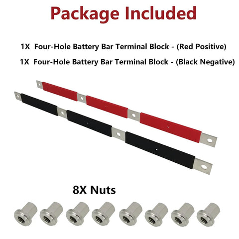 Upgrade Your Rig With This No Fuss Positive And Negative Battery Terminal Bus Bar Cable Set That Snaps Right Onto Volvo Vn Vnl And Vnm Semis From 2004 To 2019 While Swapping Out Those Ratty Oem Parts, includes red and black terminal bars and nuts.