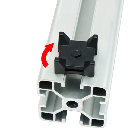 25 Pack Plastic Zip Tie Mounting Block Set For 40 Series Aluminum TSlot Extrusions Cable Management Clips Wire Base Fixtures No Fuss Fasteners For DIY 3D Printers CNC Rigs And Tech Projects black mounting block on aluminum T-slot extrusion