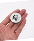 12 Pieces Mounted Bearing Casters Stainless Steel Transfer Bearings held in hand for size reference