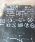 Che22B11 Black Contact Block Fits Cutler Hammer Breakers Built Tough As Nails Plug N Play Ready Works Tight For Industrial Panels close-up view of electrical specifications
