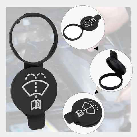 Windshield Washer Reservoir Cap For GMC Chevrolet Buick Cadillac Saab Durable PC Material OEM 12767700 13227300 No Hassle Install Wiper Fluid Bottle Cover Vehicle Replacement