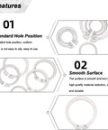 Premium Two Piece External Circlips Made From Solid 304 Stainless Steel Retaining Rings, features smooth surface and standard hole position.