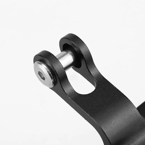 Close-up view of Beefy Stainless Steel Binding Screw And Nut Kit For Quick Builds, 1/4-20 X 1 Inch Flat Head Screws on black bracket