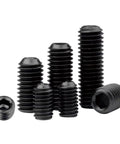12 24 X 5 8 Inch Socket Set Screws With Cup Point And Coarse Threads Made From Solid Alloy Steel Coated In Sleek Black Oxide For Badass Garage Builds And Heavy Duty Wrenching Comes As A 25 Piece Bulk Stash, assorted sizes
