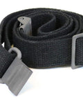 Rolled M1 Garand USGI Pattern Web Sling Two Point Black Cotton Made In USA with Parkerized Steel Hardware 1.25 Inch Wide