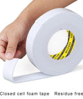 Top Shelf Eva Foam Tape White Super Sticky Cushion Roll Weatherproof Sealing Strip Heavy Duty Gasket for door windows in hand
