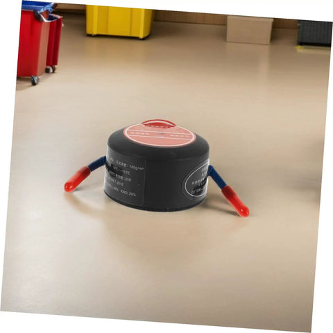 Automatic Aerosol Fire Extinguisher Patch Offering A No Sweat Setup For Quick Flare Zapping On Car Dashboards Wall Outlets And Power Strips, compact with red handles.