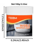 Straight Up Invisible Leak Stopper Clear Waterproof Masonry Coating For Exterior Walls And Windows, 100g container.