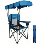 Heavy Duty Oversized Portable Canopy Camping Chair With Sunshade 380 Lb Capacity Folding Lawn Chair for beach fishing use